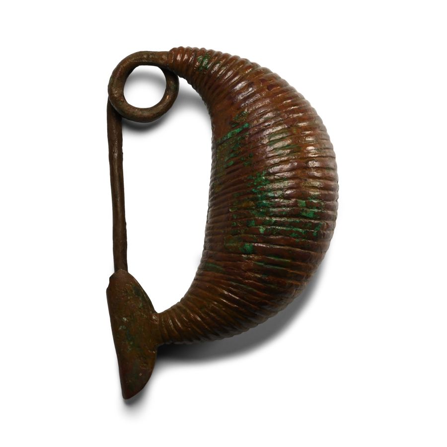 Greek Sanguisuga Bronze Fibula