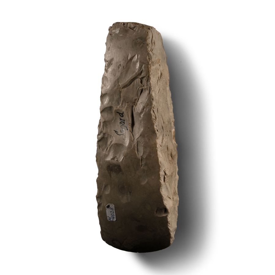 Stone Age Thick-Butted Knapped Axe Head