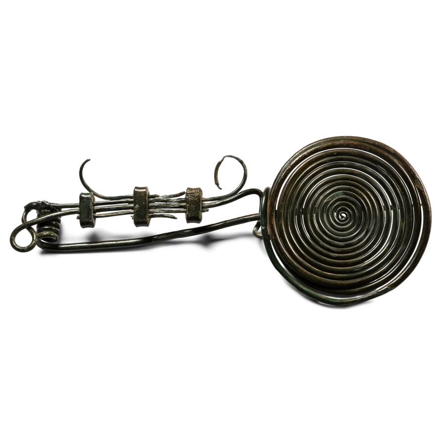 Large Bronze Age Posamenterie Fibula