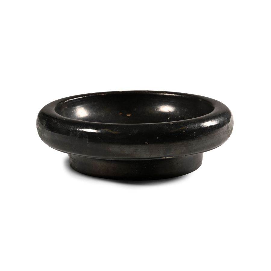 Greek Black-Glazed Terracotta Bowl