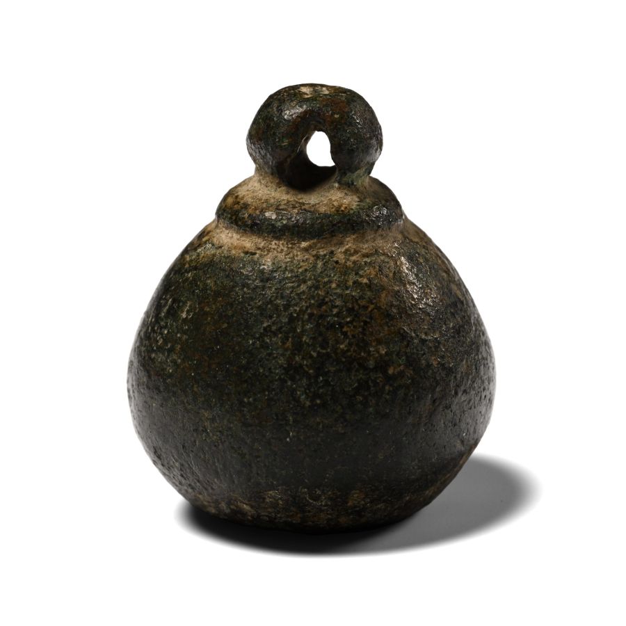 Roman Bronze Weight with Suspension Loop