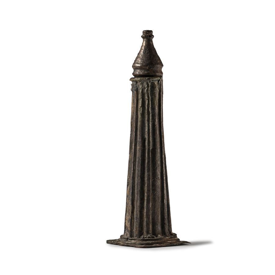 Roman Sheet-Silver Pyxis in the form of a Column