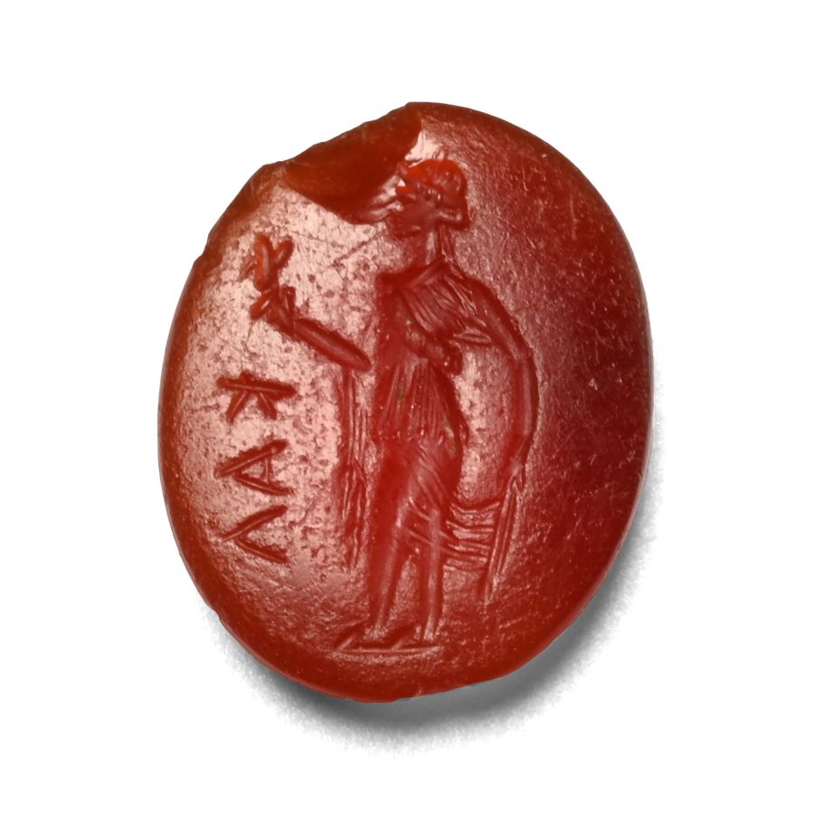 Roman Carnelian Gemstone with the Goddess Spes