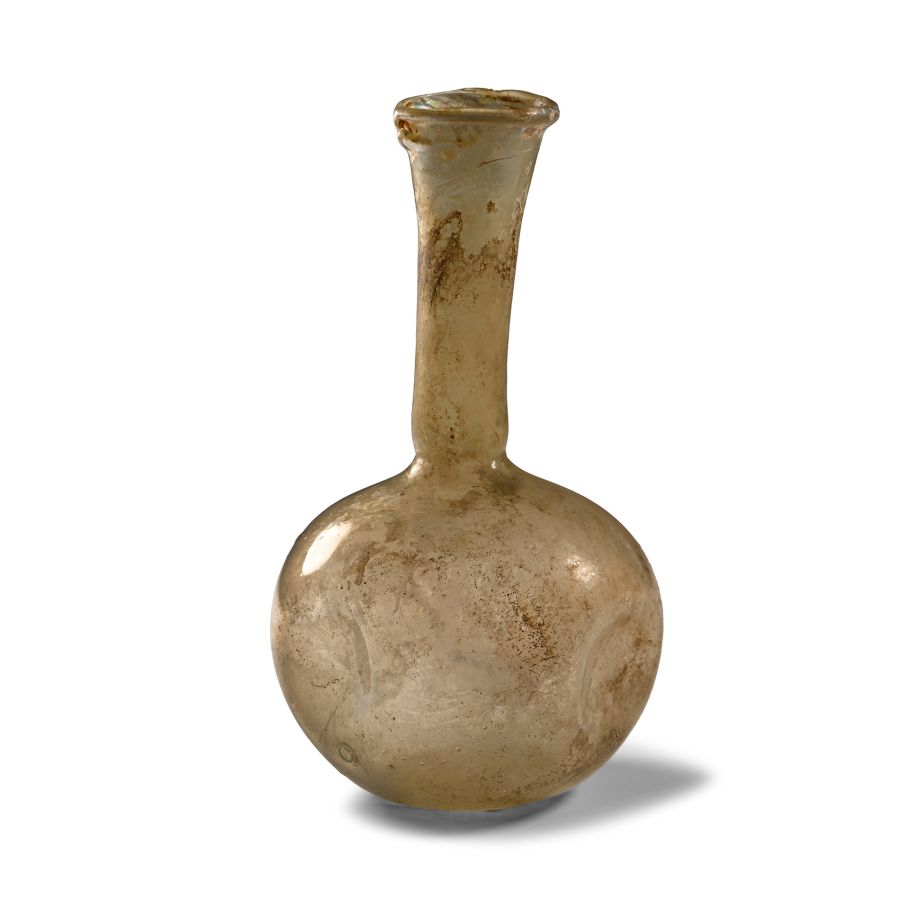 Roman Spherical Glass Bottle