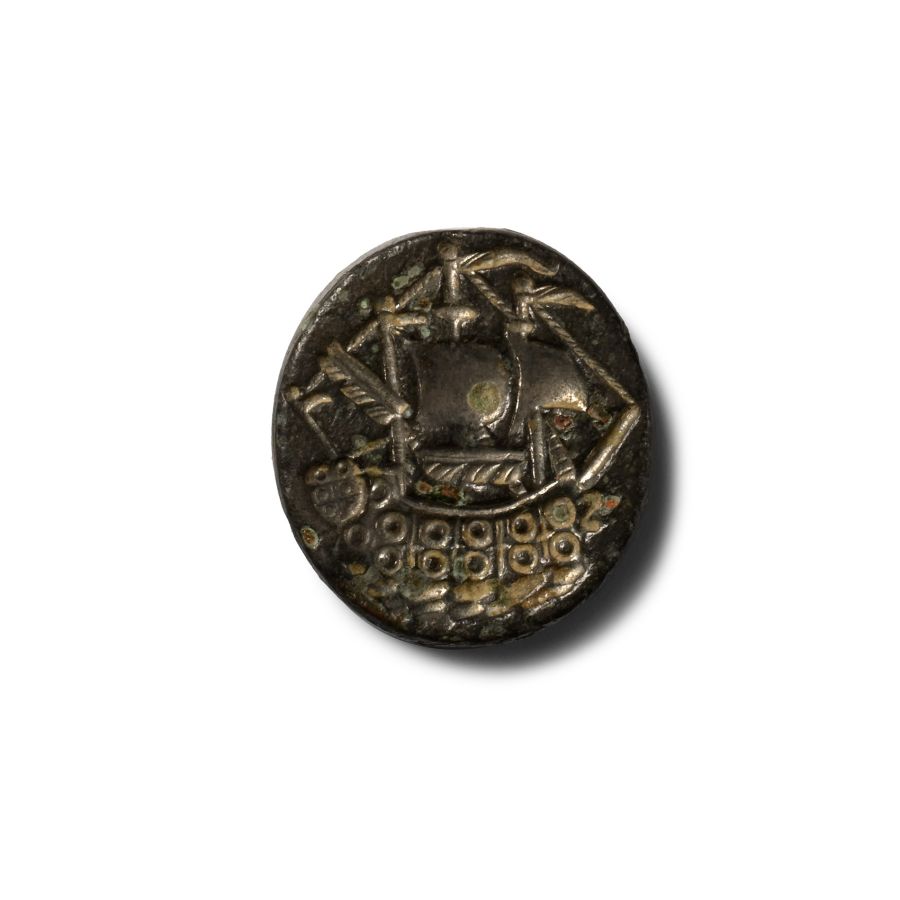 Georgian Galleon Swivel Fob Seal Matrix