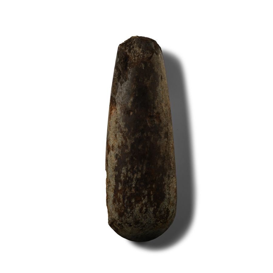 Large Stone Age Polished Stone Axe Head
