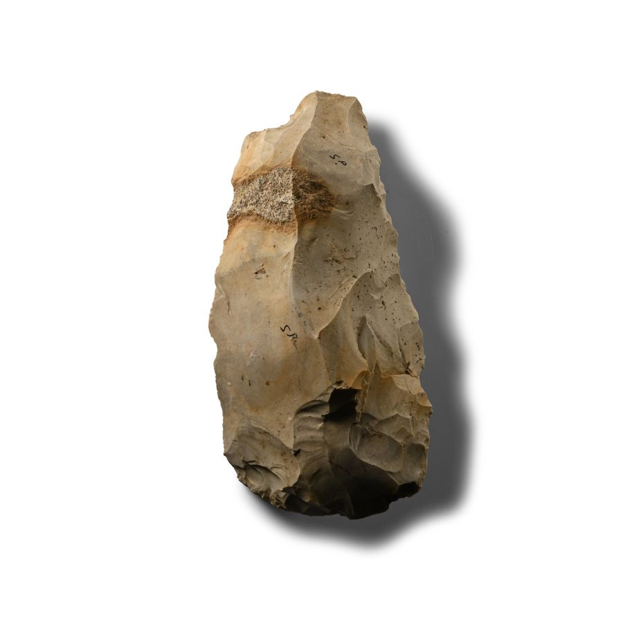 Large Stone Age Flint Axe Head from Spiennes