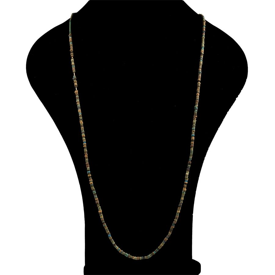 Egyptian Faience Mummy Bead Necklace