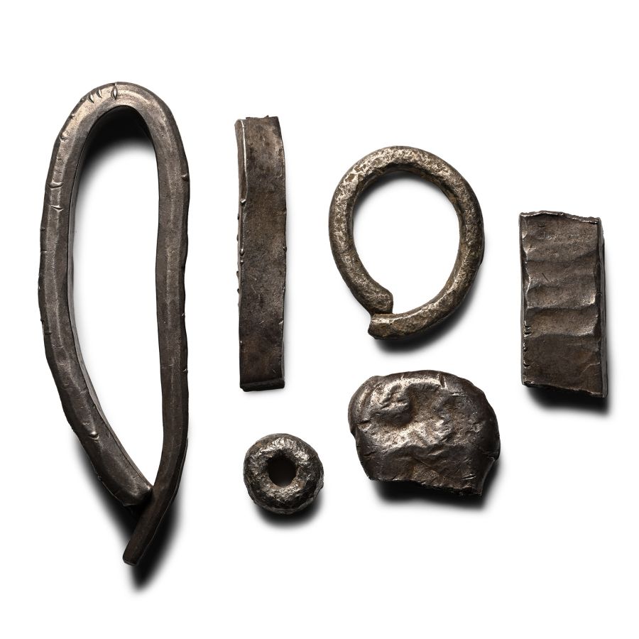 Viking Silver 'Hack' Bar and Other Ingot Group