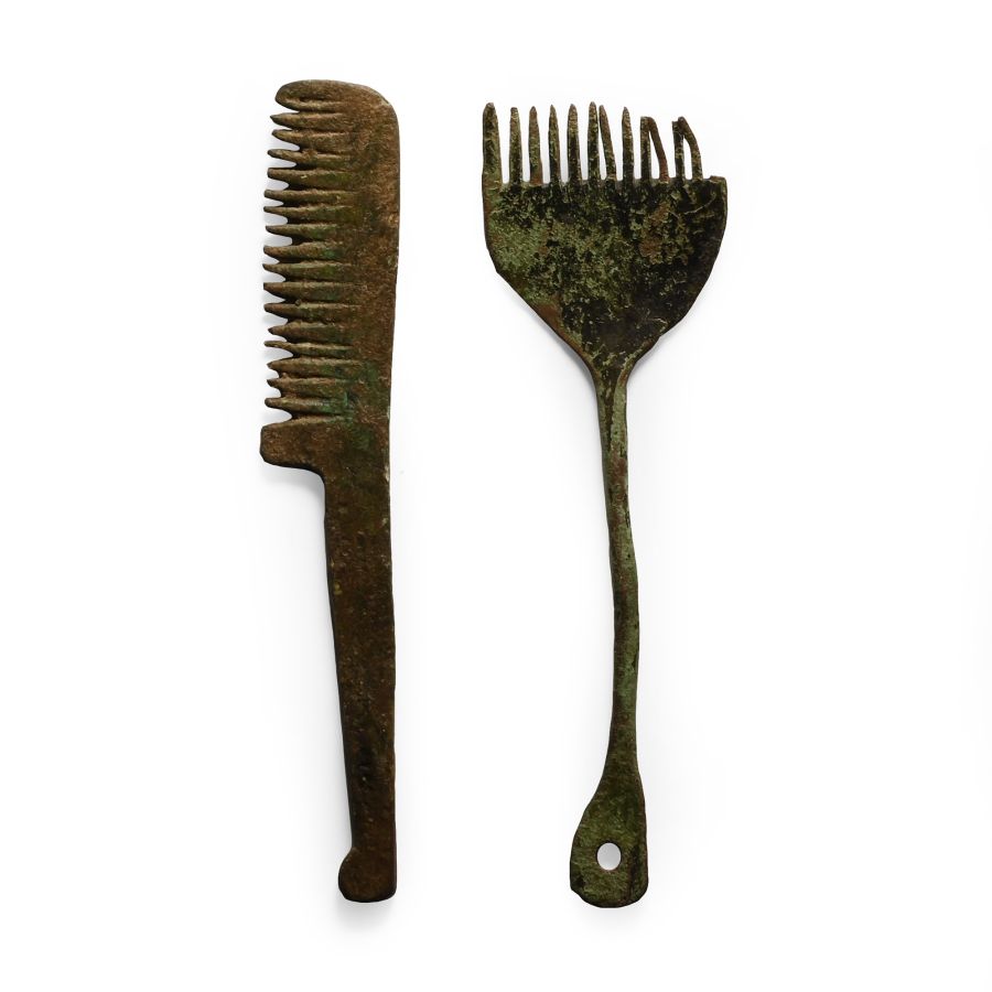 Viking Age Bronze Comb Pair