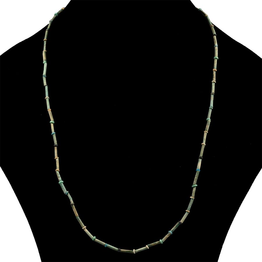 Egyptian Faience Bead Necklace String