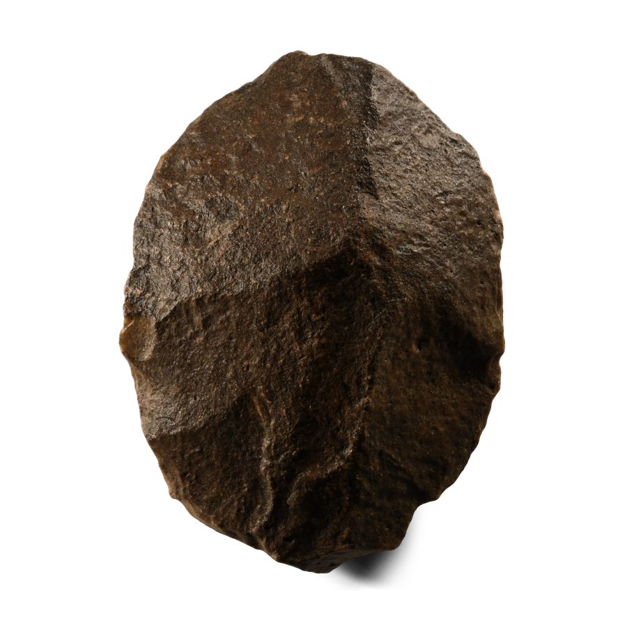 Stone Age 'Homo Erectus' Dark Red Quartzite Acheulean Handaxe