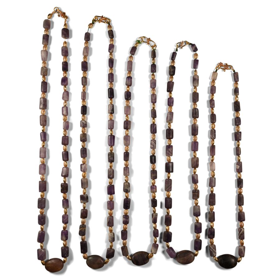 Amethyst Bead Necklace Group