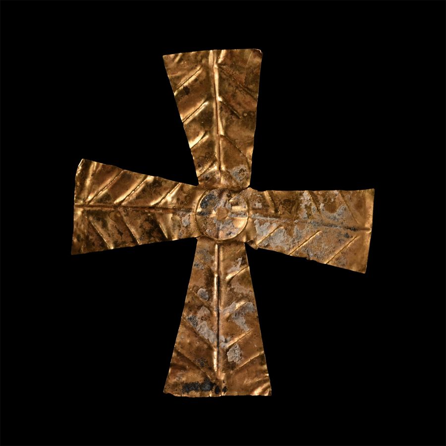 Byzantine Gold Cross Appliqué