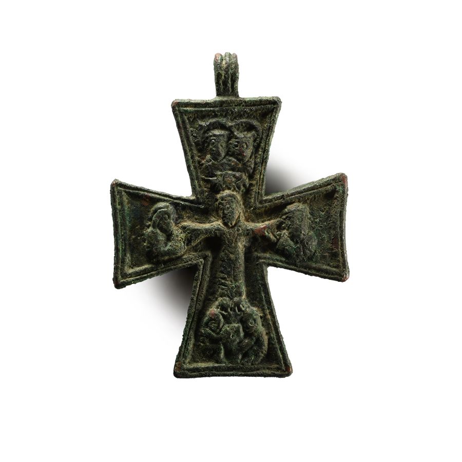Post Medieval Bronze Cross Pendant