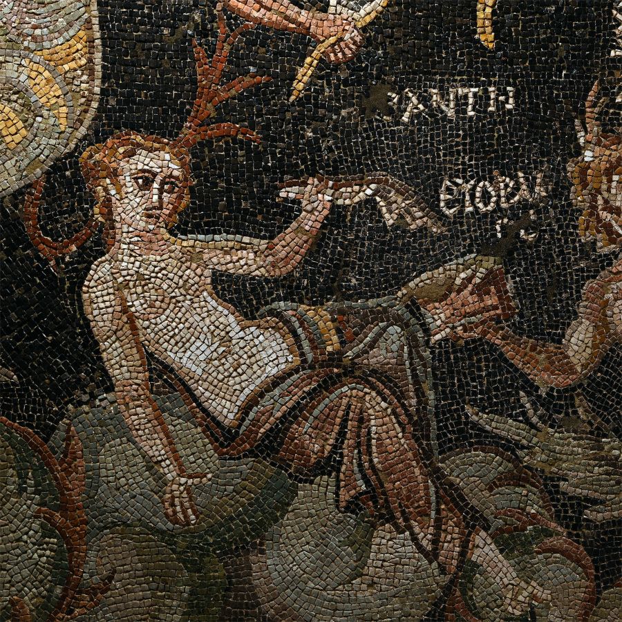 Roman Mosaic Depicting Nereids and Tritons