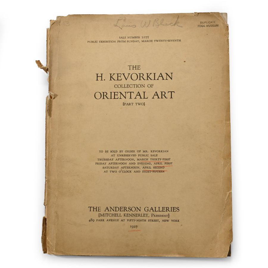 The H. Kevorkian Collection of Oriental Art (Part Two)
