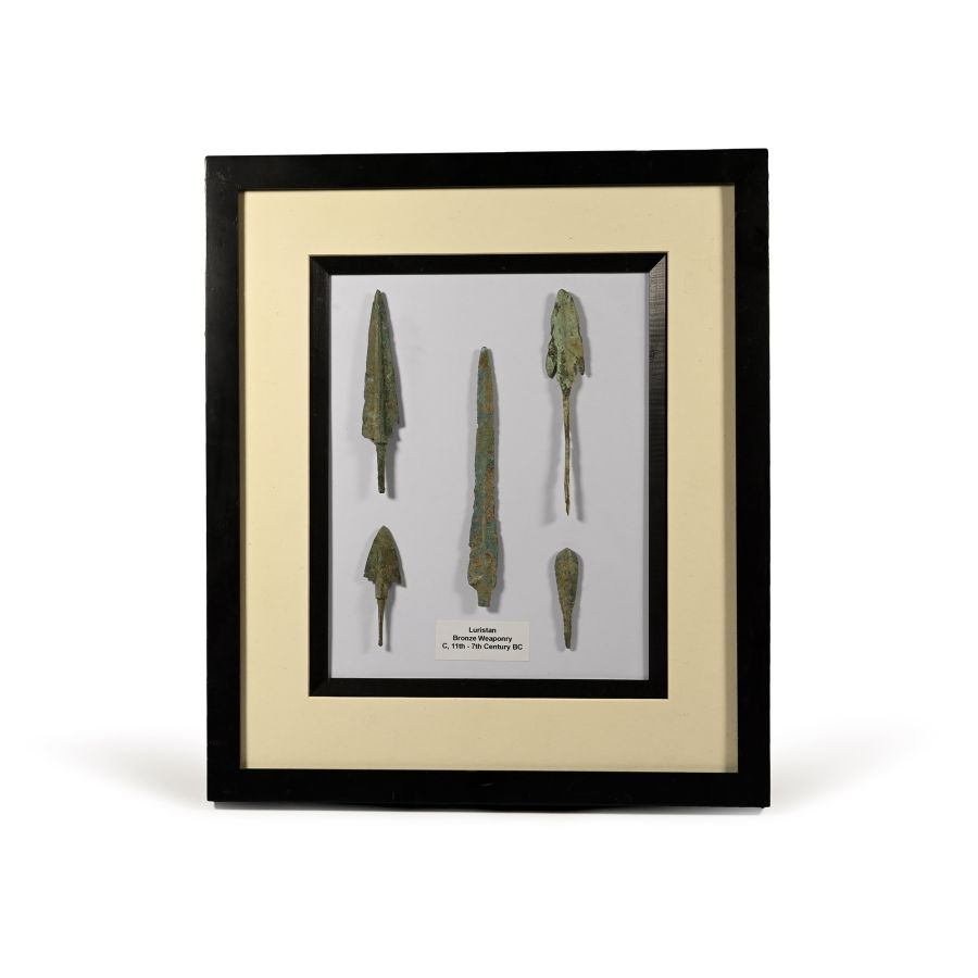 Cased Luristan Arrowhead Collection