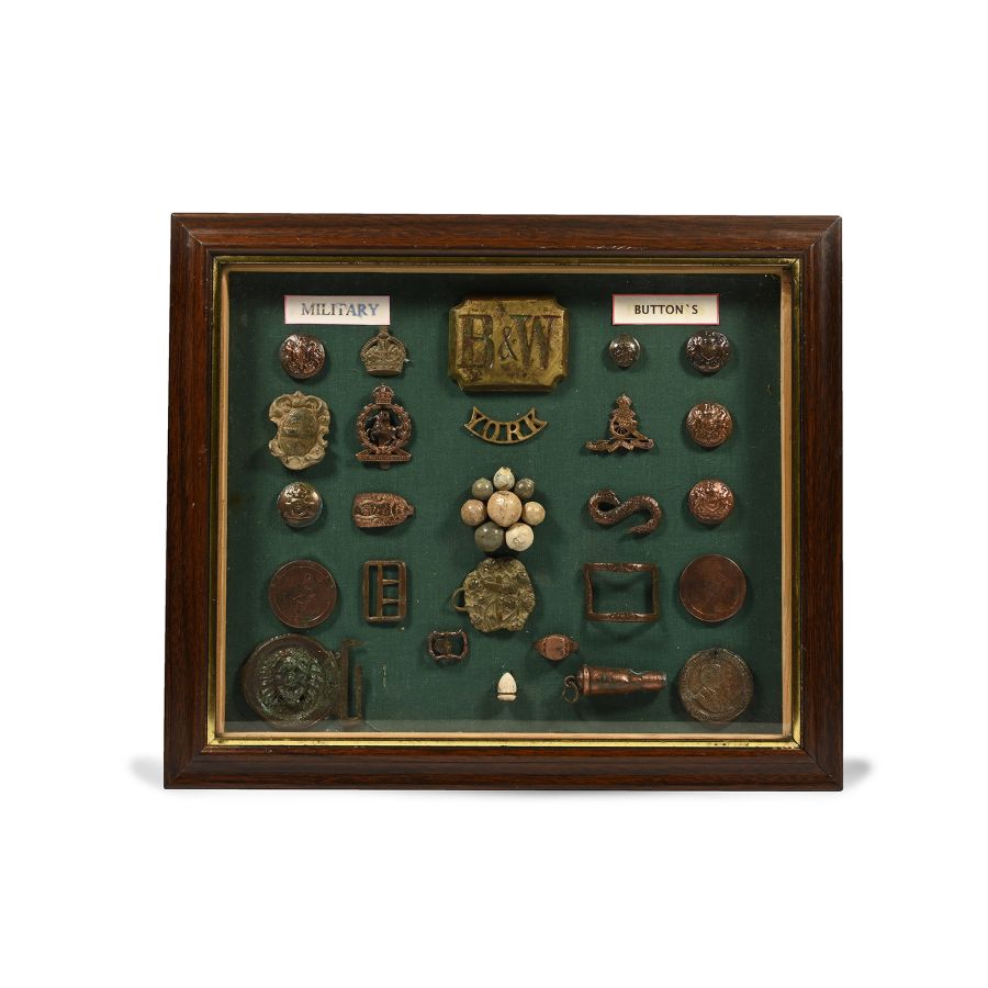 Post Medieval Cased 'Manchester Area' Militaria and Other Artefact Collection
