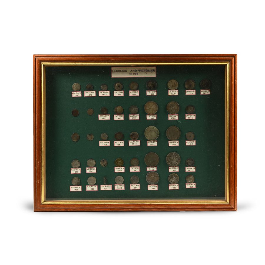 Post Medieval Cased 'Manchester Area' Silver Coin Collection