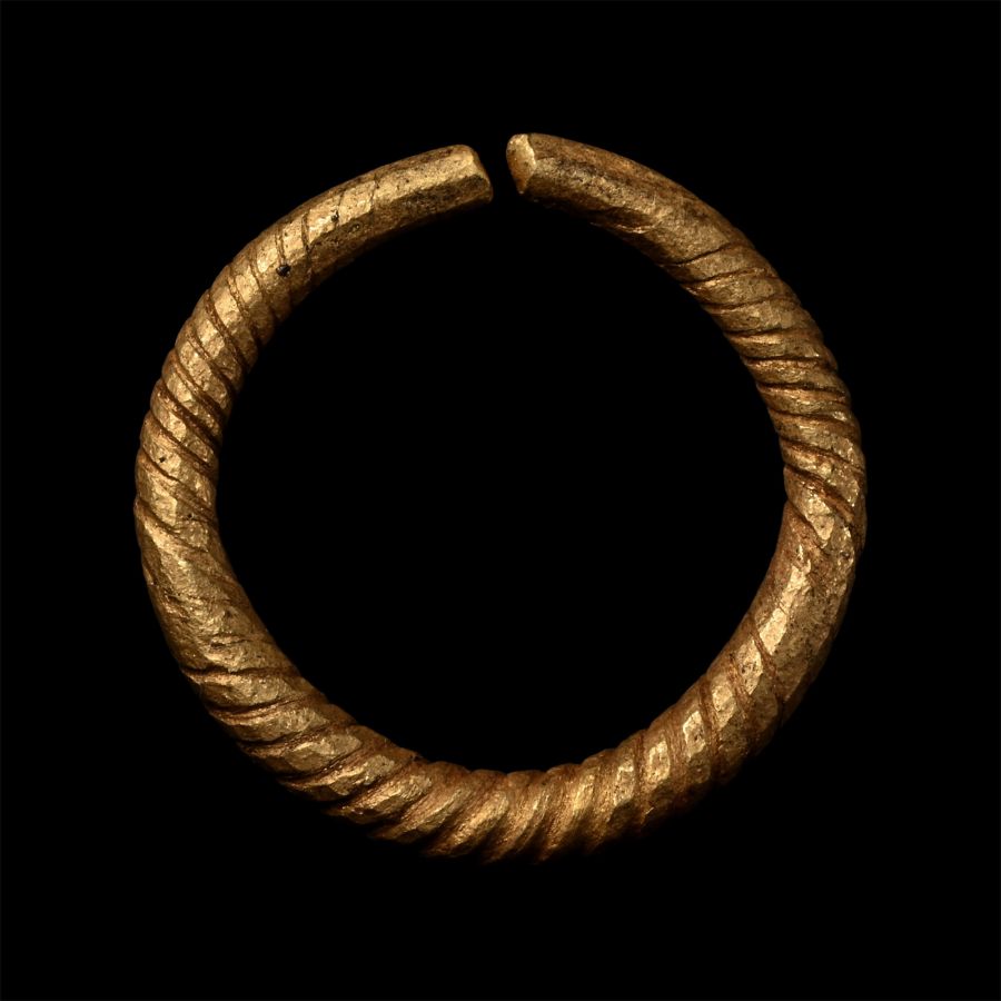 Late Bronze Age Gold Twisted Ring Money