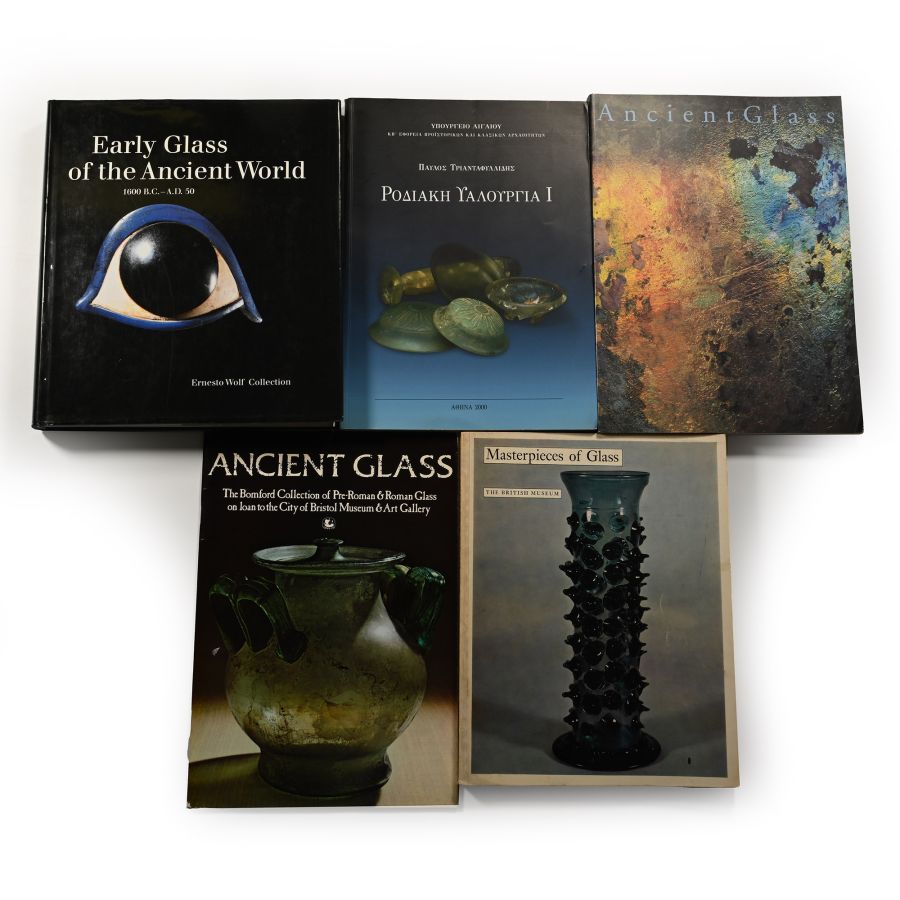 A Collection of Books on Ancient Glass - 5 Titles