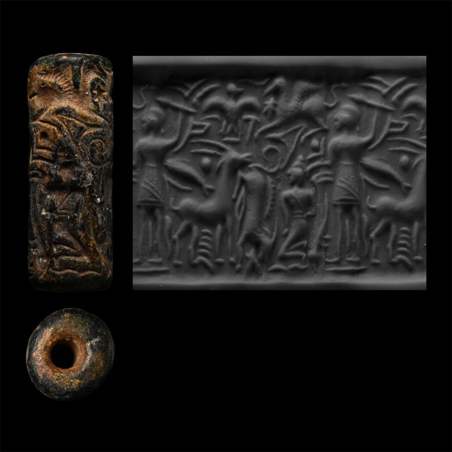Cylinder Seal with Standing Figure