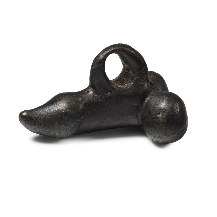 Roman Bronze Phallic Pendant