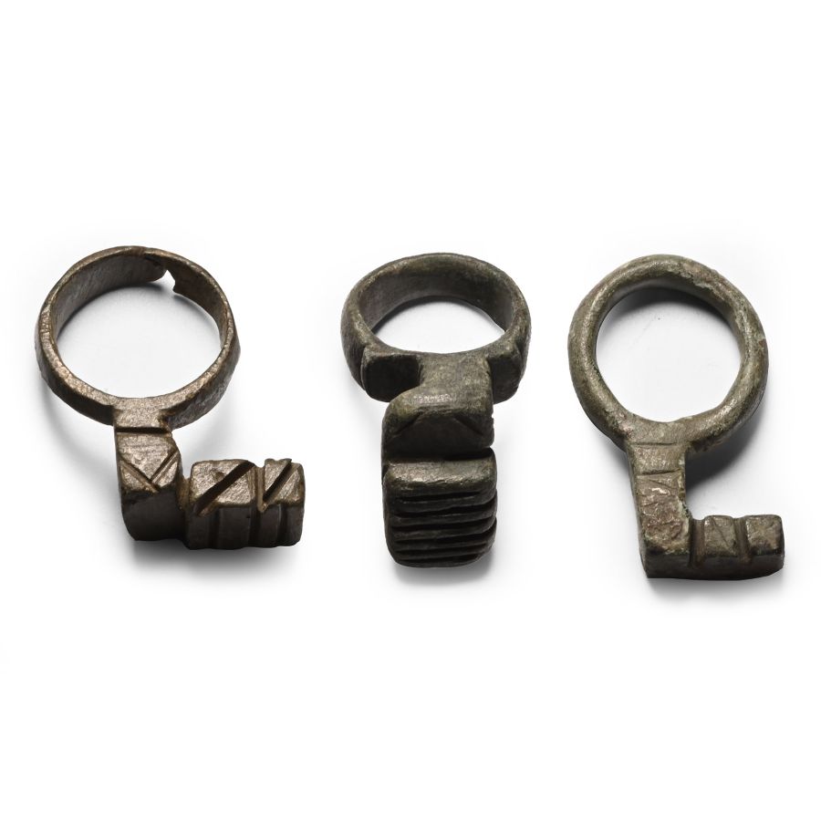 Roman Bronze Key Ring Collection
