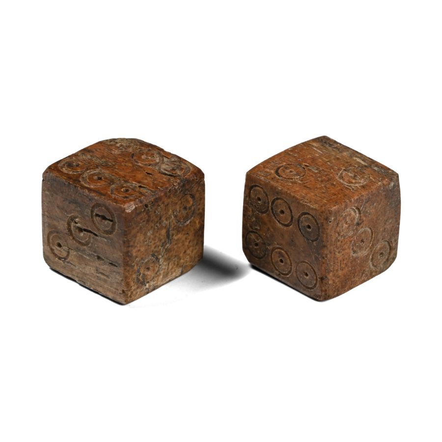Roman Bone Dice Pair
