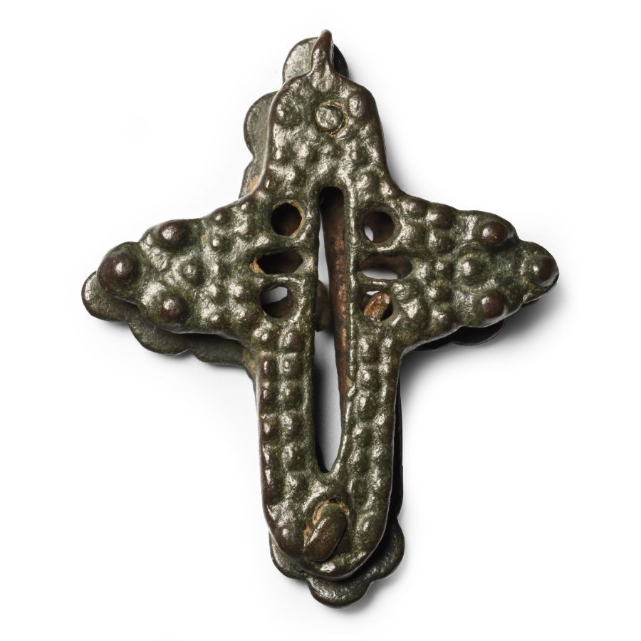 Medieval Bronze Cross Pendant