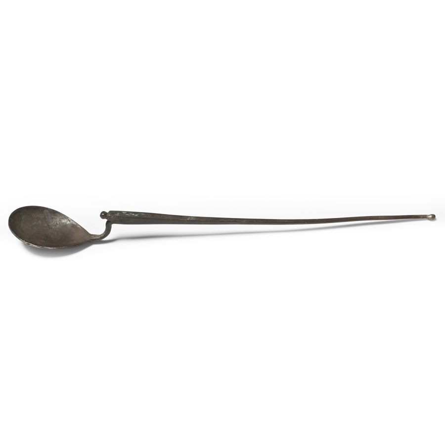 Roman Silver Swan-Necked Ligula Spoon