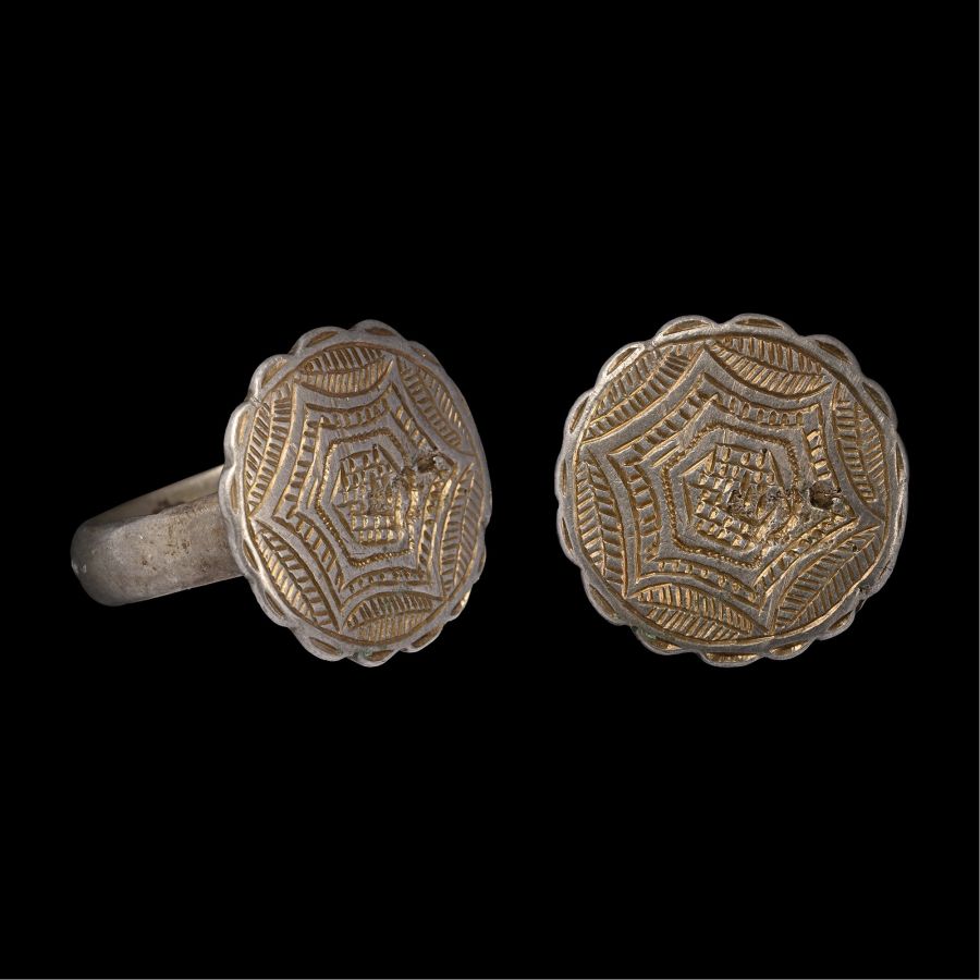 Medieval Silver Decorated Ring