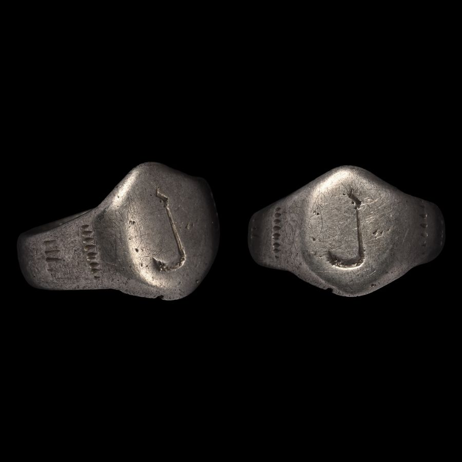 Medieval Silver Decorated Ring