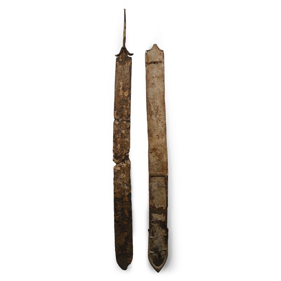Iron Age Celtic Iron La Tene Sword with Scabbard