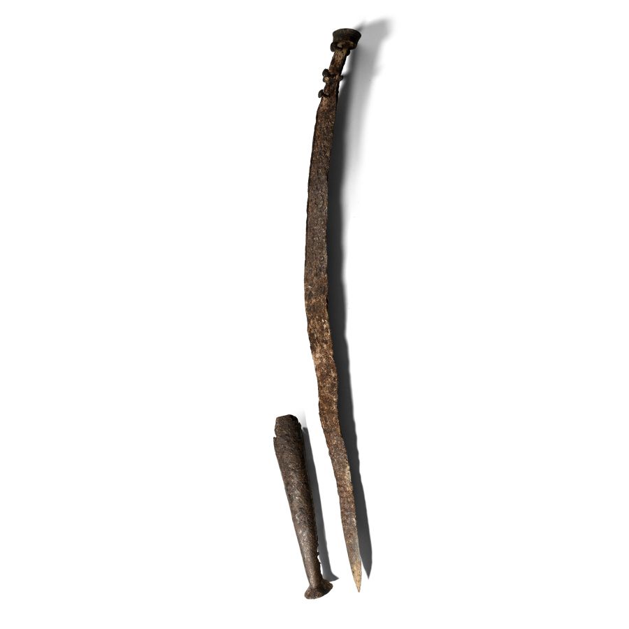 Iron Age Thracian Iron Machaira Sword with Chape