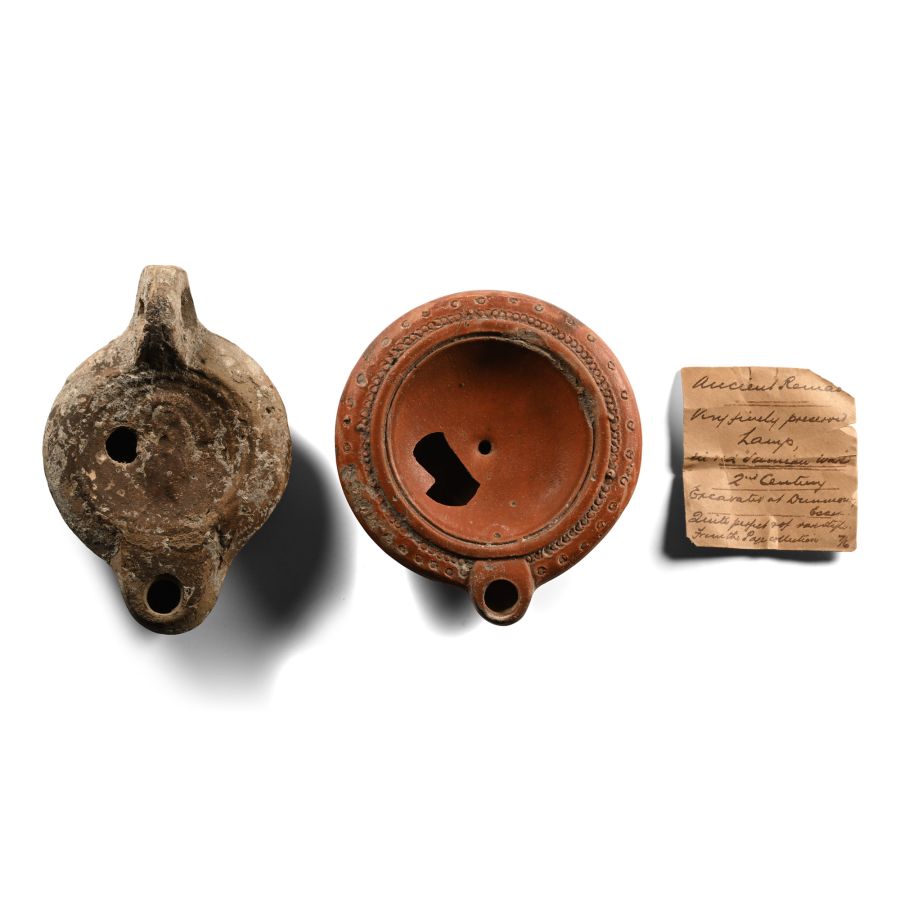Roman Terracotta Oil Lamp Group
