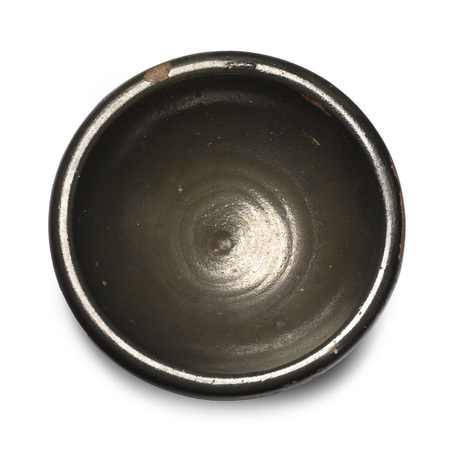 Greek Miniature Black Glazed Terracotta Dish