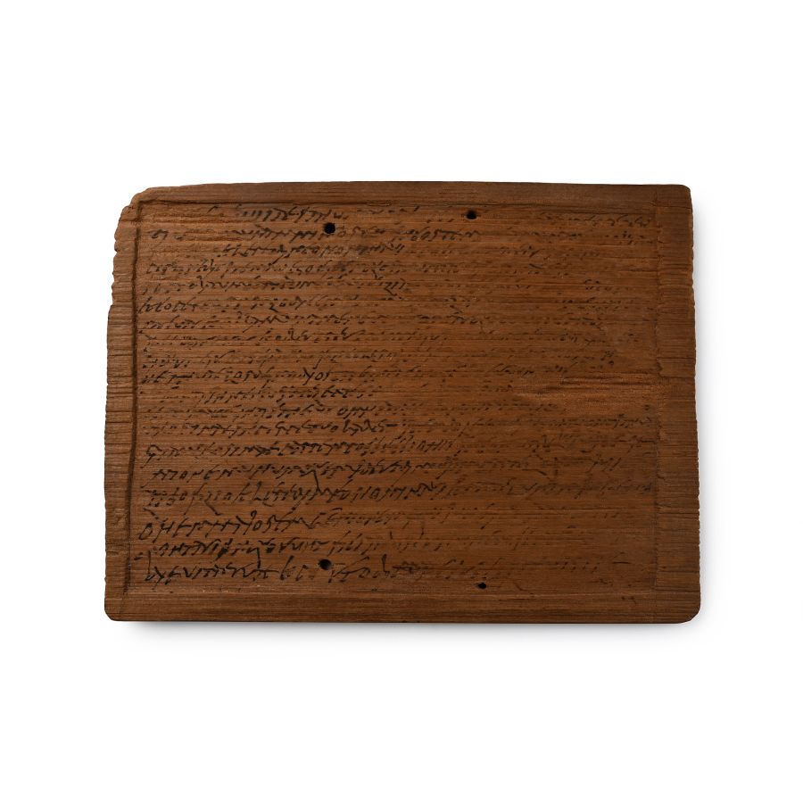 Roman Wooden Tablet from the Will of the Father of Iulia Ianuaria Made on the Goretiano Estate in the Province of Byzacena