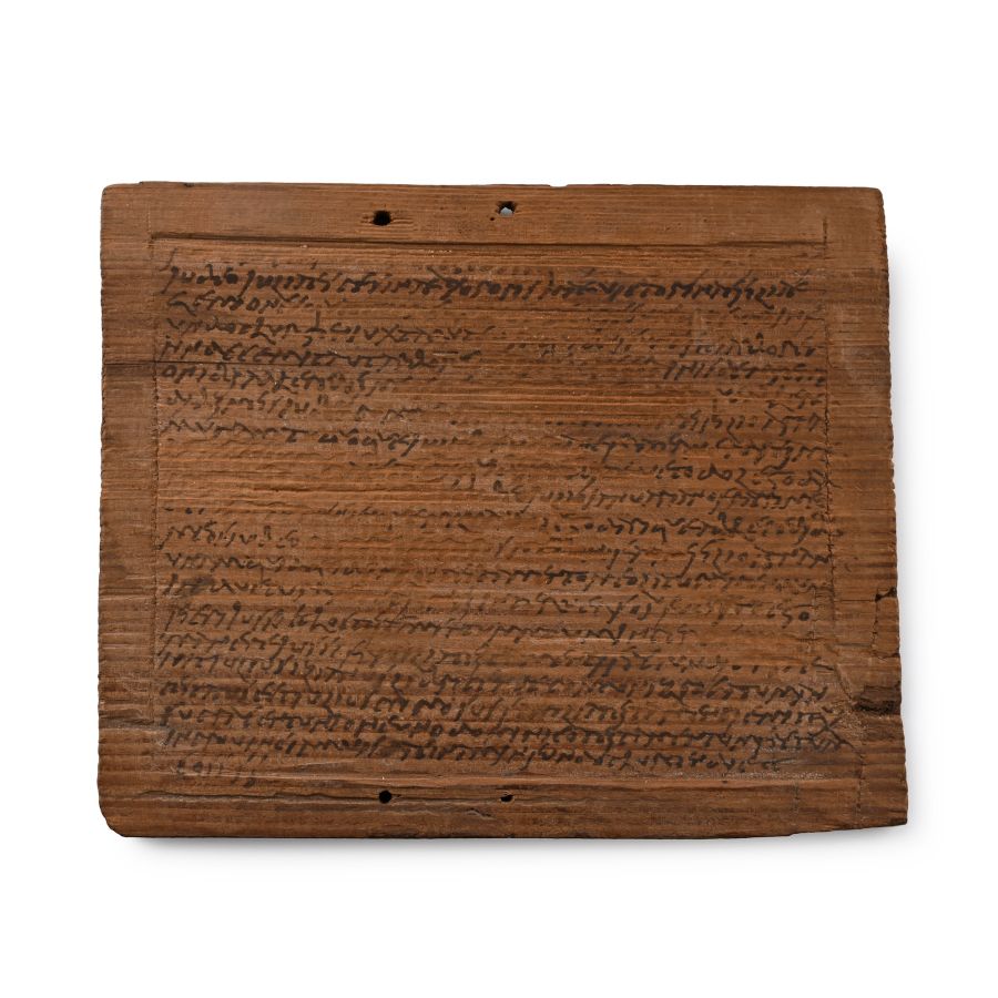 Roman Wooden Tablet with Testamentary Dispositions of Iulius Pomp(onius)