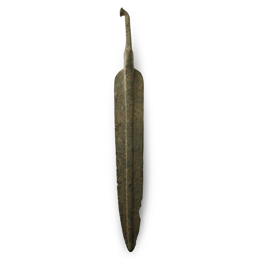 Massive Amlash Bronze Spearhead Blade