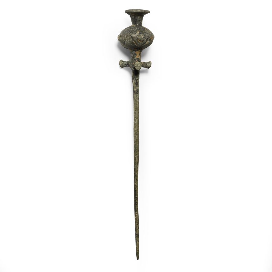 Luristan Bronze Poppy-Headed Cloak Pin