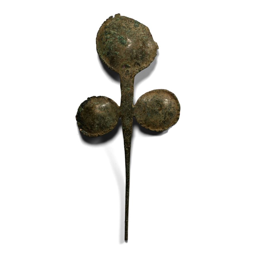 Luristan Bronze Floral-Headed Cloak Pin