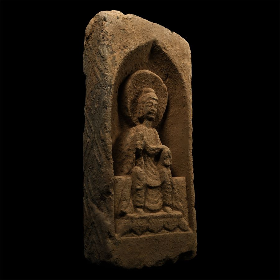 Chinese Wei Terracotta Buddha Brick