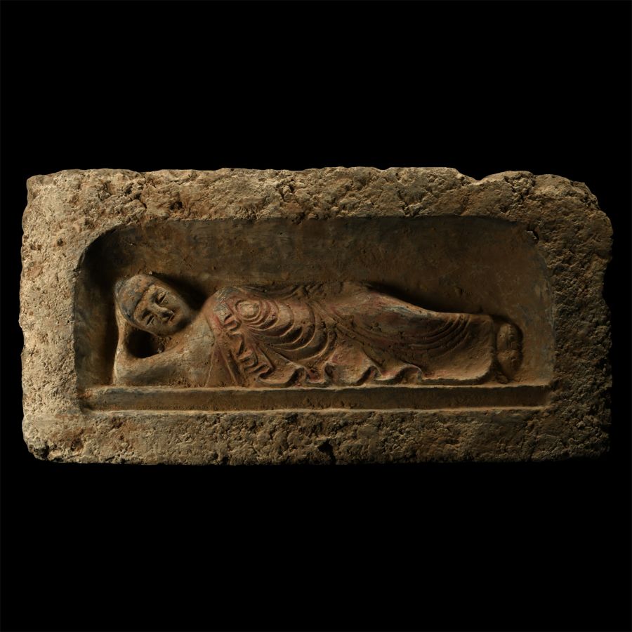 Chinese Wei Terracotta Buddha Brick