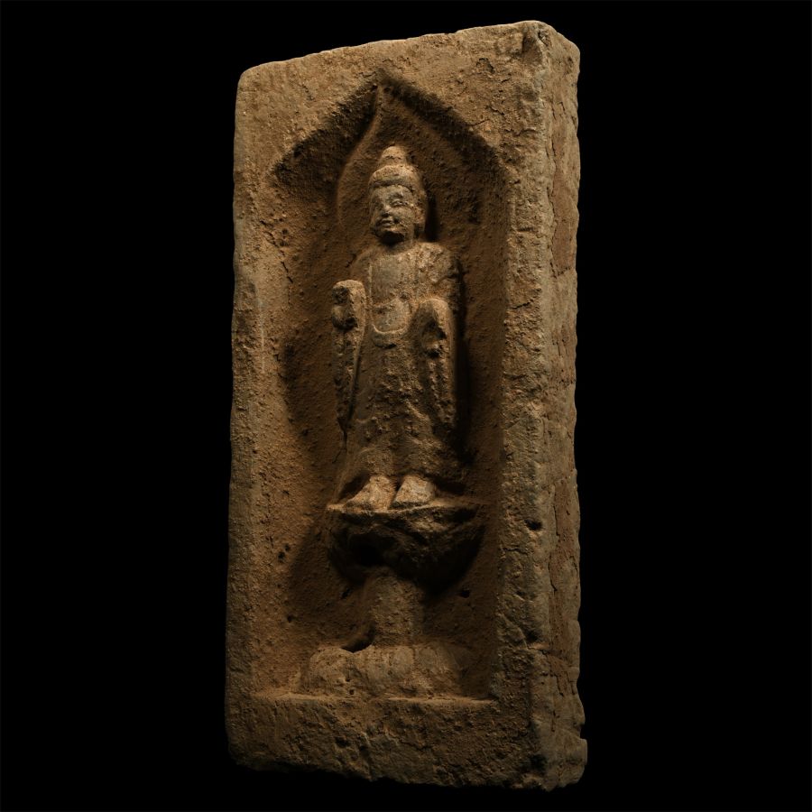 Chinese Wei Terracotta Buddha Brick
