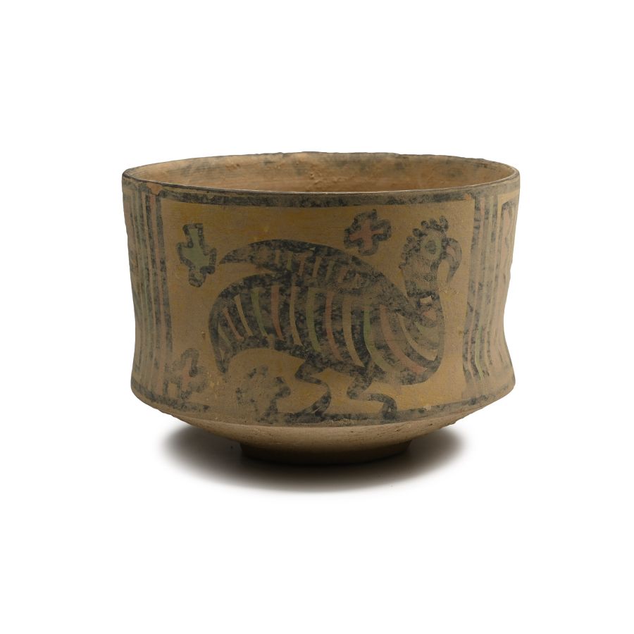 Indus Valley Painted Terracotta Vessel with Animals
