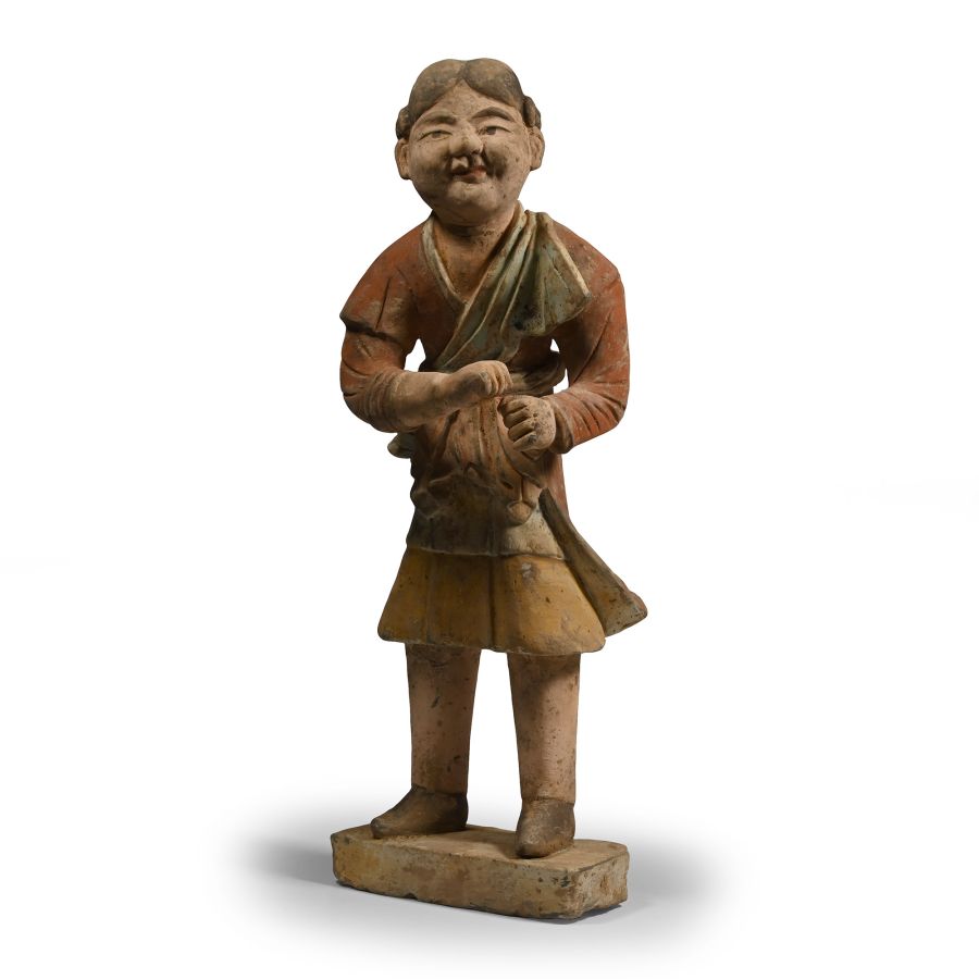 Chinese Tang Style Terracotta Groom Figure