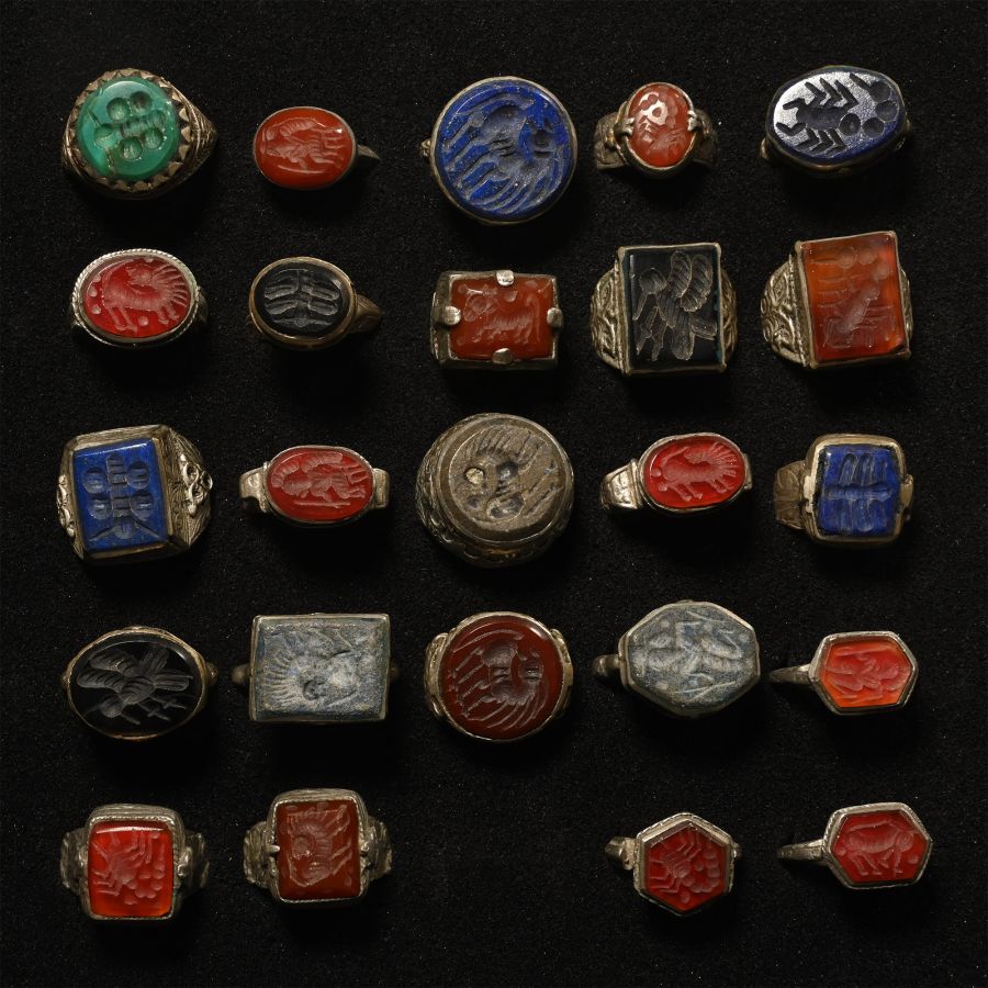 Ottoman Style Silver Ring Group