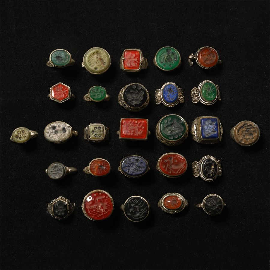 Ottoman Style Silver Ring Group